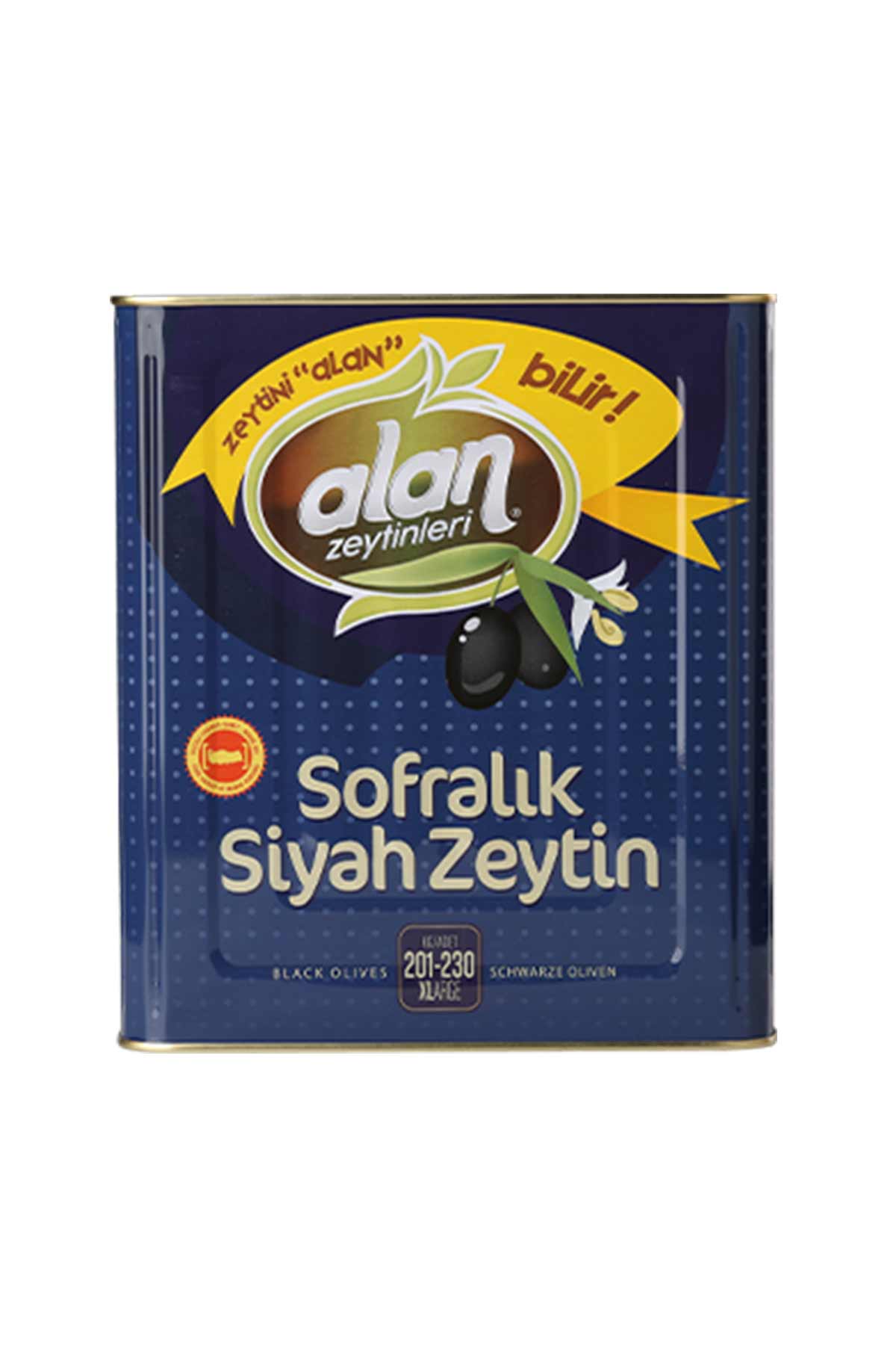 siyahzeytinxl.jpg Alan Gemlik Özel Spesiyal Siyah Zeytin 201 - 230 ( XL ) - Görsel 1
